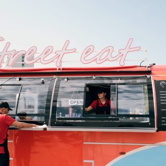 red food truck