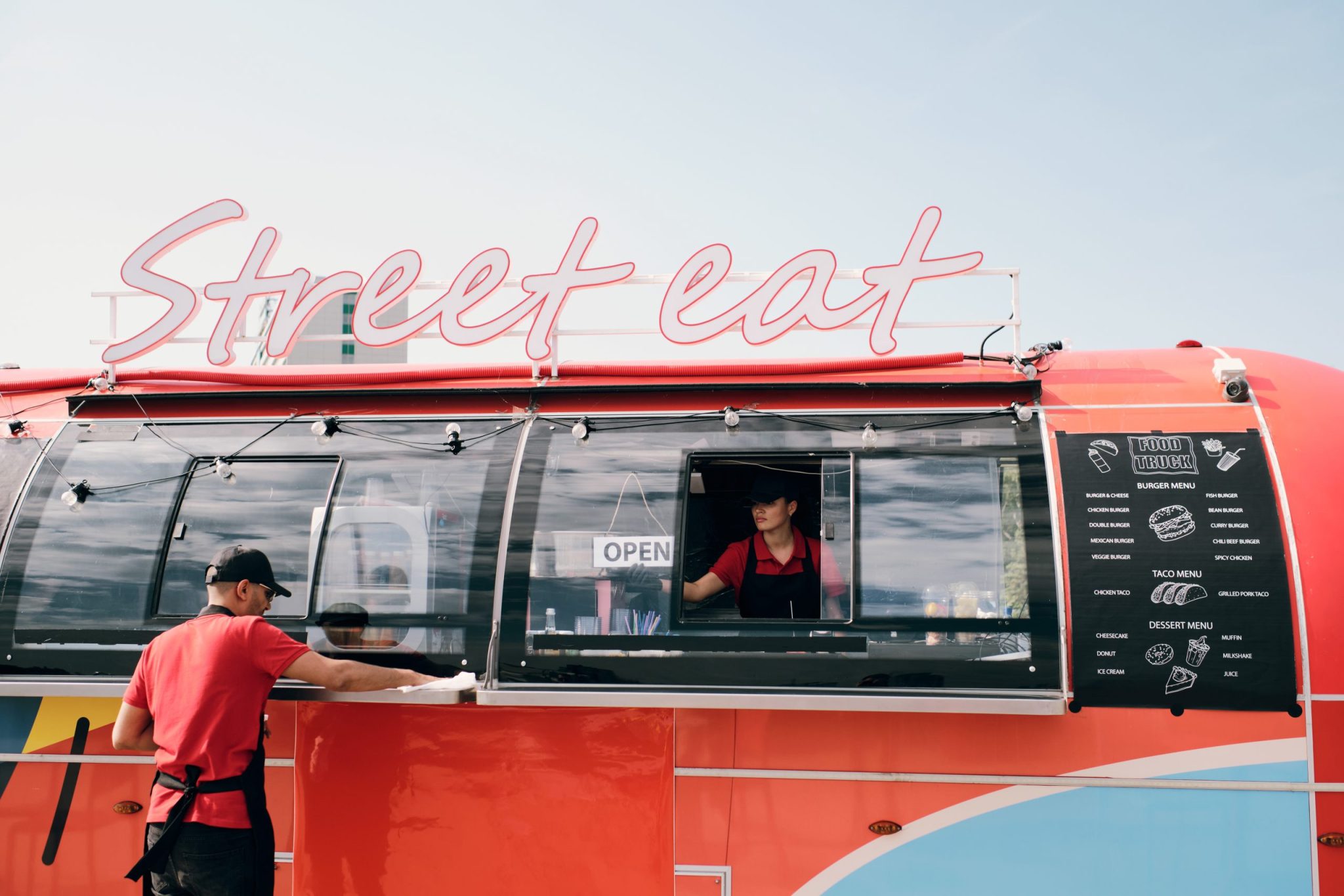 red food truck